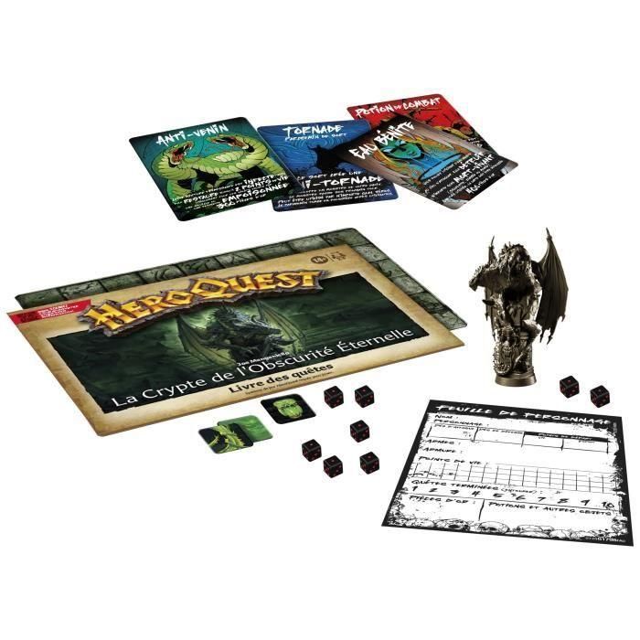 HeroQuest Quest Pack La Cripta de la Oscuridad Eterna, juego de rol, juego de mesa, sistema de juego HeroQuest requerido, Avalon Hill 4