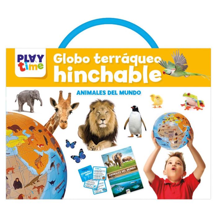 Juego Imagiland Kit Globo Terraqueo Hinchable El Mundo De Los Animales