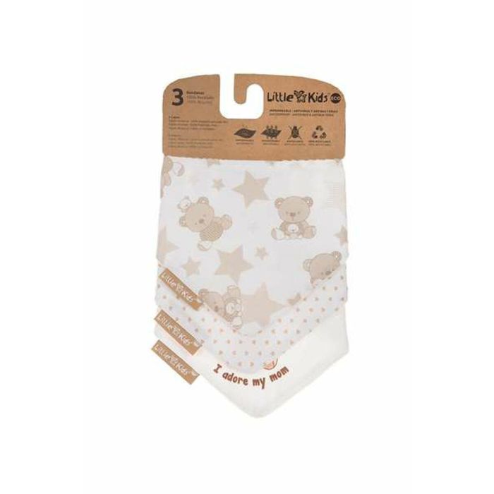 Set de Baberos Bear 42 x 16 cm 3 Piezas 1 Set de Baberos Bear 42 x 16 cm 3 Piezas 1