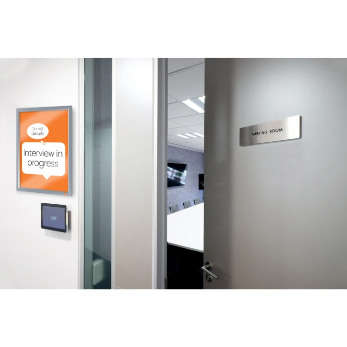 Nobo Marco Porta Anuncios Impression Pro DIN A4, Marco de Clip Aluminio, 235x13x325 mm 5