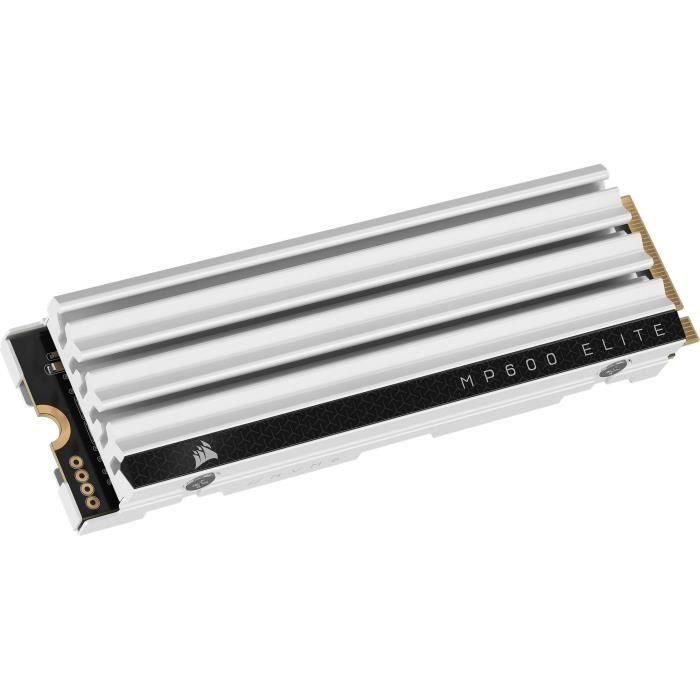 Unidad de estado sólido interna - CORSAIR - MP600 ELITE 1TB Gen4 PCIe x4 NVMe M.2 SSD optimizada para PS5 con disipador de calor LP - Blanco 1