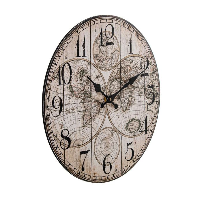 Reloj de Pared Alexandra House Living Multicolor Madera 34 x 4 x 34 cm 4