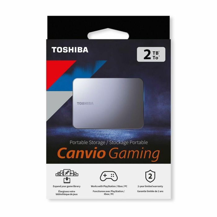 Disco Duro Externo Toshiba HDTX220EK3AA Negro Concha HDD 2 TB HDD 2