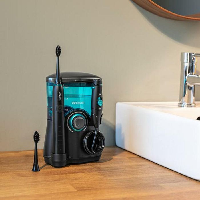 Cepillo de Dientes Eléctrico + Irrigador Dental Cecotec ToothCare Jet Clean Azul Negro 2 Cepillo de Dientes Eléctrico + Irrigador Dental Cecotec ToothCare Jet Clean Azul Negro 2