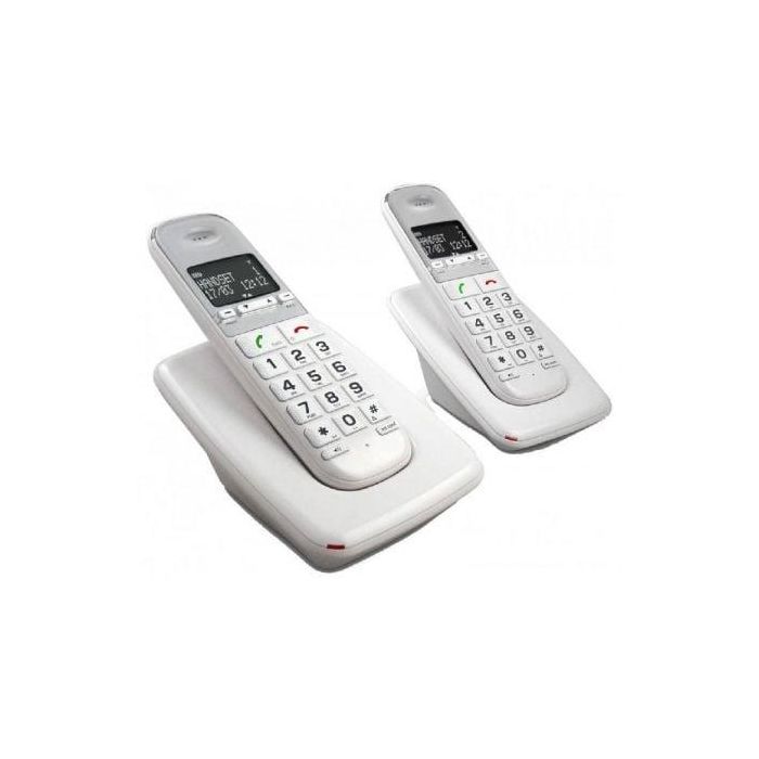 Teléfono Inalámbrico Telefunken TD 302 Pillow/ Pack DUO/ Blanco 0 Teléfono Inalámbrico Telefunken TD 302 Pillow/ Pack DUO/ Blanco 0