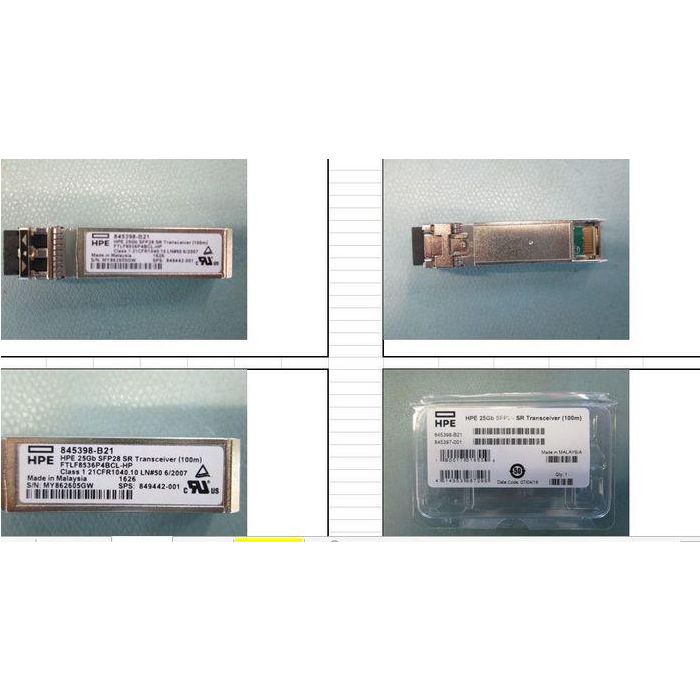 Hewlett Packard Enterprise Transceptor 25Gb SFP28 Short Reach, Fibra Multimodo, 100m, Conector LC, DOM Hewlett Packard Enterprise Transceptor 25Gb SFP28 Short Reach, Fibra Multimodo, 100m, Conector LC, DOM
