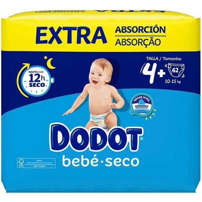 Dodot Etapas Extra Pañales Talla 4 (10-15 kg) con Microperlas Absorbentes - 62 Unidades 9