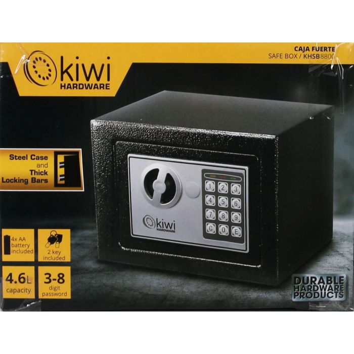 Kiwi Caja Fuerte 4.6L, 26 x 20 x 20 cm 1 Kiwi Caja Fuerte 4.6L, 26 x 20 x 20 cm 1