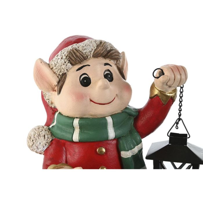 DKD Home Decor Figura de Navidad Elfo Tradicional con LED de Magnesia Rojo y Verde 26x42x26 cm 2 DKD Home Decor Figura de Navidad Elfo Tradicional con LED de Magnesia Rojo y Verde 26x42x26 cm 2