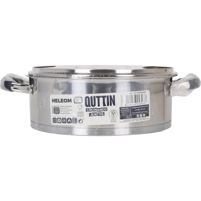 Cacerola de Acero Inoxidable 26 cm 4.7L Quttin (4 Unidades) 1 Cacerola de Acero Inoxidable 26 cm 4.7L Quttin (4 Unidades) 1
