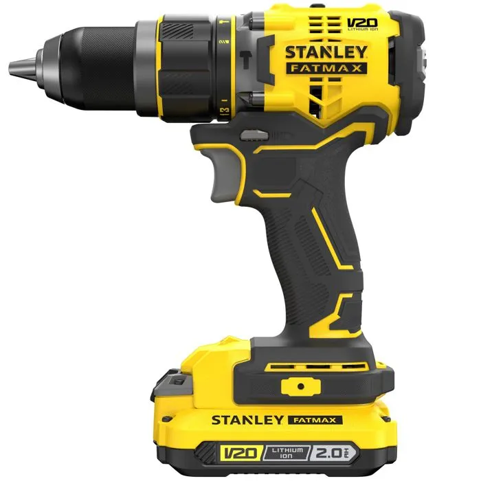Stanley Taladro Percutor Brushless V20 2x18Vli-4Ah SFMCD721M2K-Qw 1