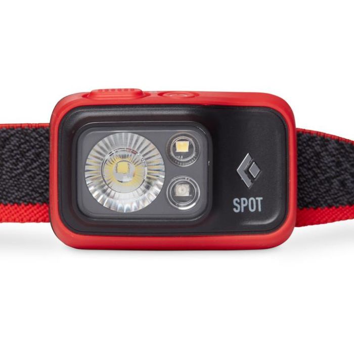 Black Diamond Spot 400 Linterna Frontal Resistente al Agua IPX8 400 Lúmenes Negra y Roja