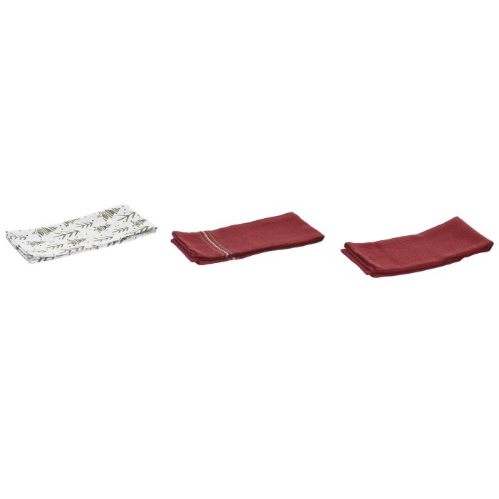 Paño Navidad Alpina DKD Home Decor Verde Rojo 0.2 x 40 x 60 cm Set de 3 1 Paño Navidad Alpina DKD Home Decor Verde Rojo 0.2 x 40 x 60 cm Set de 3 1