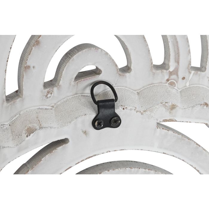 DKD Home Decor Decoracion Pared Indio Blanco Mandala MDF 90 x 90 x 4 cm 4