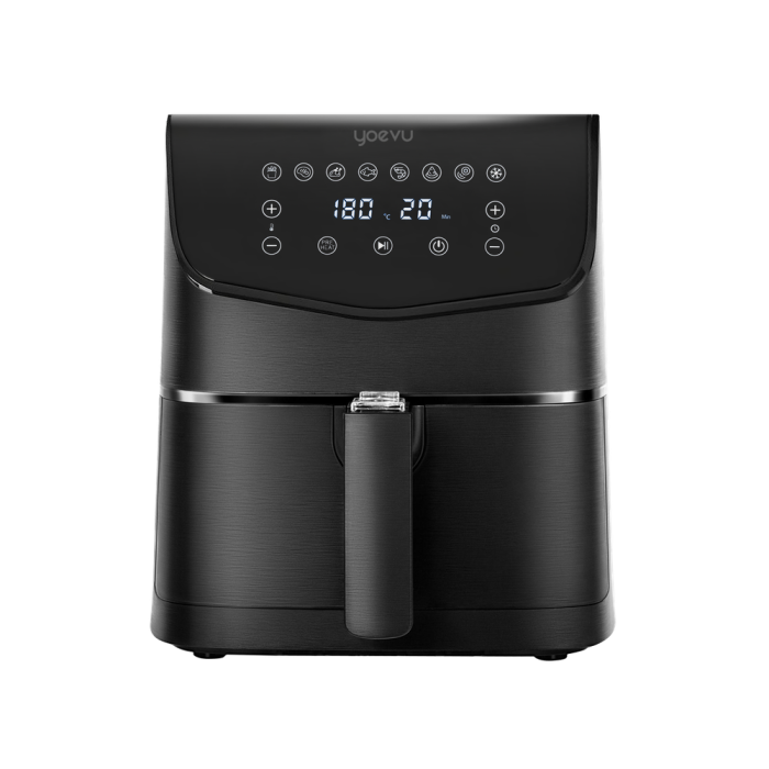 Yoevu Freidora de Aire 5.5L 1600W - Cocina Saludable, Tecnología de Aire Caliente, Ahorro Energético, Panel Táctil, Fácil Limpieza Yoevu Freidora de Aire 5.5L 1600W - Cocina Saludable, Tecnología de Aire Caliente, Ahorro Energético, Panel Táctil, Fácil Limpieza