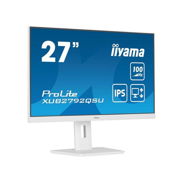 MONITOR IIYAMA 27"/2560 x 1440/3.7 MPX/WQHD/100Hz/250CD/16:9/HDMI/LED/BLANCO 2 MONITOR IIYAMA 27"/2560 x 1440/3.7 MPX/WQHD/100Hz/250CD/16:9/HDMI/LED/BLANCO 2