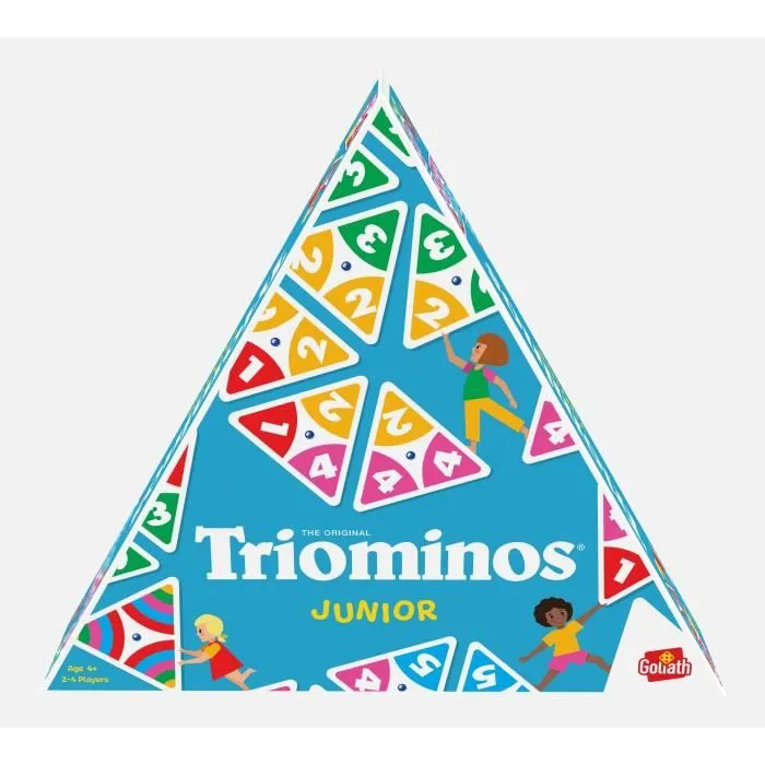 Goliath Triominos Junior Juego Infantil Dominó en Evolución con Piezas Triangulares y 2 Niveles de Dificultad 1