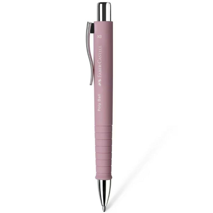 Bolígrafo Faber-Castell Poly Ball XB Rosa (5 Unidades) 1