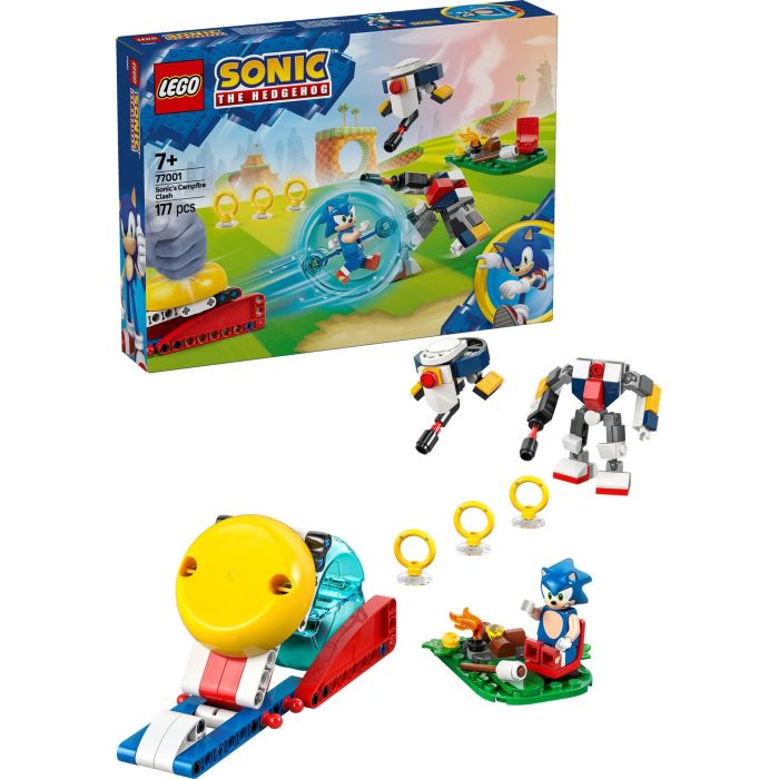 LEGO 77001 Set de Construcción Batalla de Sonic en la Hoguera con Minifigura Sonic, Esfera de Velocidad y Figuras para +7 años 14 LEGO 77001 Set de Construcción Batalla de Sonic en la Hoguera con Minifigura Sonic, Esfera de Velocidad y Figuras para +7 años 14