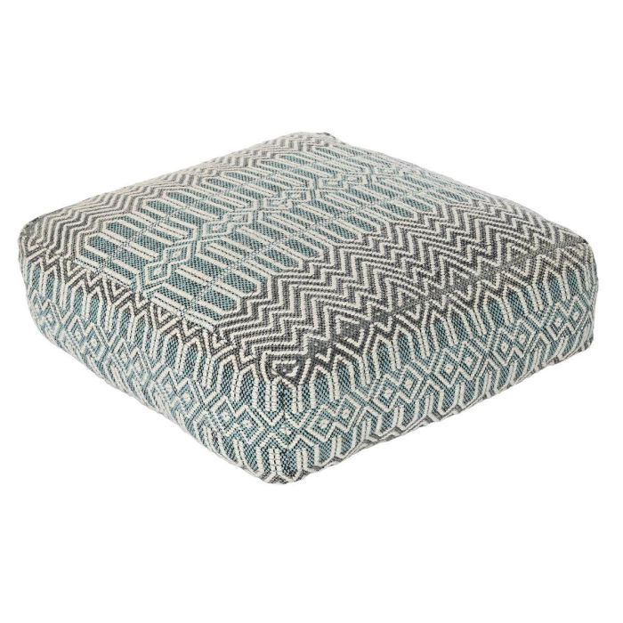 Cojin Suelo Boho DKD Home Decor Azul Blanco 60 x 25 x 60 cm Cojin Suelo Boho DKD Home Decor Azul Blanco 60 x 25 x 60 cm