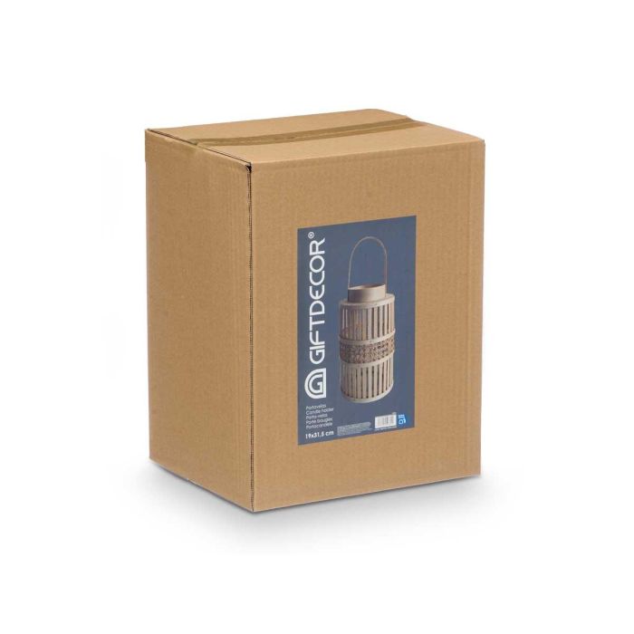 Farol Bambu Natural Vela Grd Giftdecor 19X45CM (4 Unidades) 2 Farol Bambu Natural Vela Grd Giftdecor 19X45CM (4 Unidades) 2