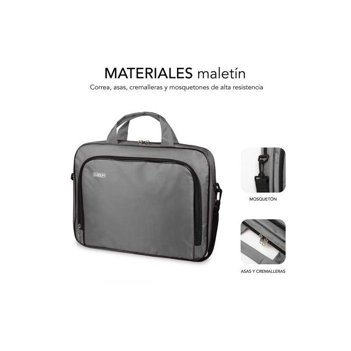 SUBBLIM Maletin Oxford Laptop Bag 13,3"-14" Grey 2
