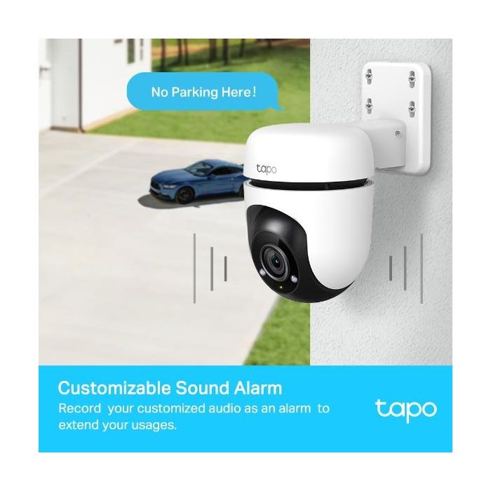 TP-Link Tapo C500 Cámara de Vigilancia WiFi 1080p Full HD 360° Visión Nocturna Detección Movimiento IP65 Exterior Audio Bidireccional 5