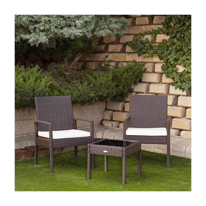 Conjunto de 2 sillones (54,5x56x79 cm) y mesita (43,5 x 39 cm) aktive 2 Conjunto de 2 sillones (54,5x56x79 cm) y mesita (43,5 x 39 cm) aktive 2