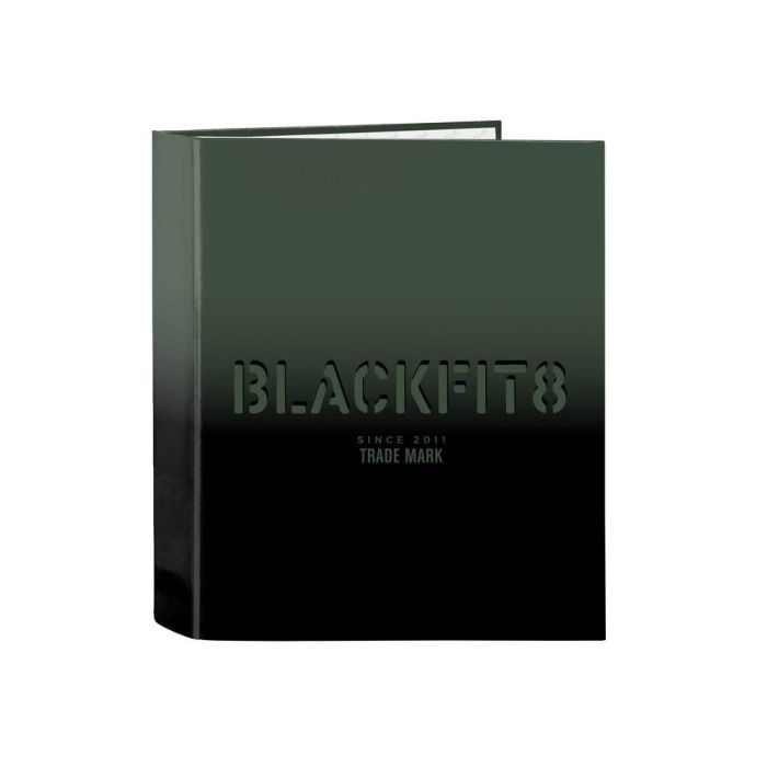 Carpeta de anillas BlackFit8 Gradient Negro Verde militar A4 27 x 33 x 6 cm