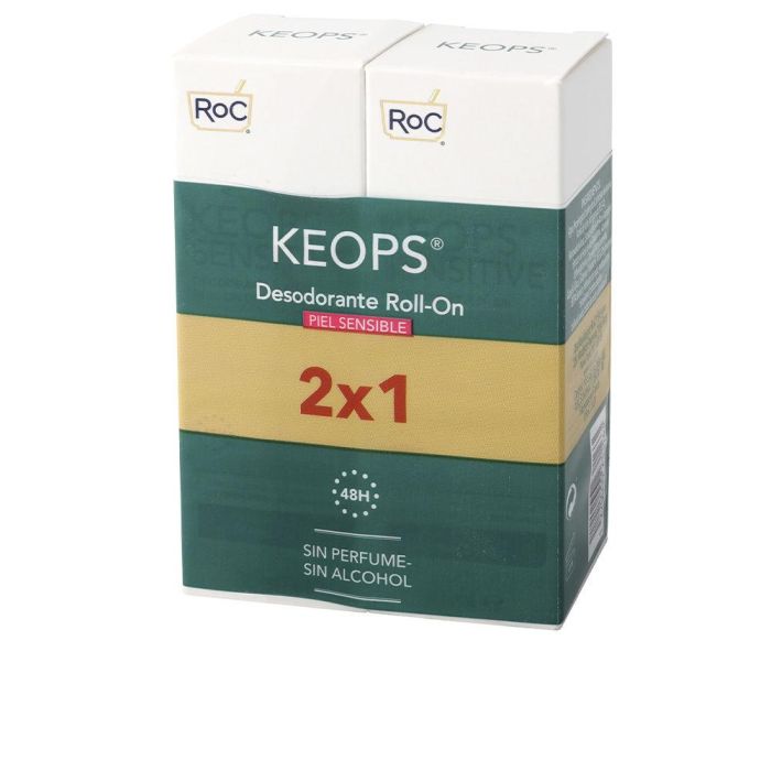 Roc Keops Desodorante Roll-On Piel Sensible Lote 2 Pz