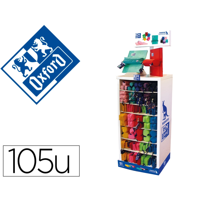 Oxford Estuche Portatodo Expositor 105 Unidades Colores Surtidos 1200x120x565 mm 0 Oxford Estuche Portatodo Expositor 105 Unidades Colores Surtidos 1200x120x565 mm 0