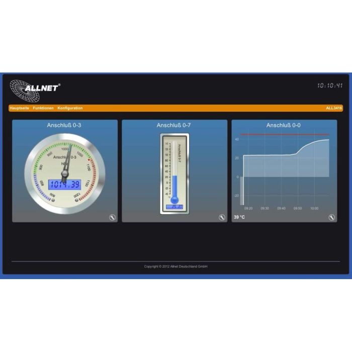 ALLNET MSR Zentrale ALL3419 inkl. 3 Sensor Ports & WLAN & Temperaturfühler ALL3006 für IP Gebäude Automation 3 ALLNET MSR Zentrale ALL3419 inkl. 3 Sensor Ports & WLAN & Temperaturfühler ALL3006 für IP Gebäude Automation 3