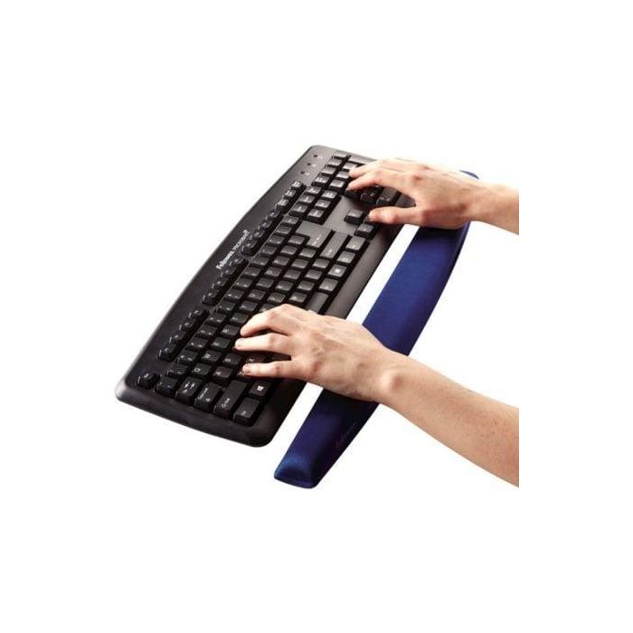 Fellowes Reposamuñecas Ergonómico para Teclado Espuma Memory Foam Azul Zafiro Base Antideslizante 476x50x16 mm 1 Fellowes Reposamuñecas Ergonómico para Teclado Espuma Memory Foam Azul Zafiro Base Antideslizante 476x50x16 mm 1