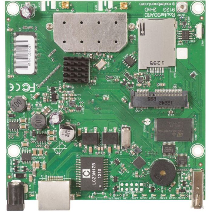 Mikrotik RB912UAG-2HPND Placa Base para Router / Enrutador, Gigabit Ethernet, Wi-Fi 4 (802.11n) Banda 2.4 GHz Mikrotik RB912UAG-2HPND Placa Base para Router / Enrutador, Gigabit Ethernet, Wi-Fi 4 (802.11n) Banda 2.4 GHz