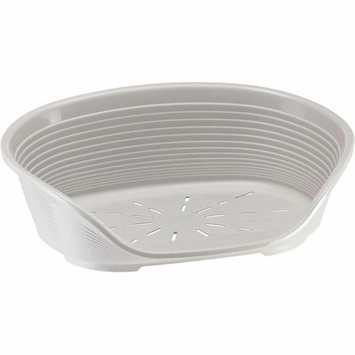 Ferplast Cesta Siesta Deluxe Tamaño 4 - 61,5*45*21,5 cm - Gris Claro - FER8010690216096
