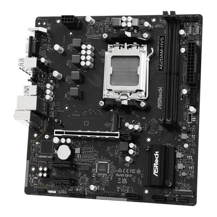 ASRock A620AM-HVS Placa Base AM5 mATX para AMD Ryzen 7000/8000/9000 Series, DDR5 HDMI 2