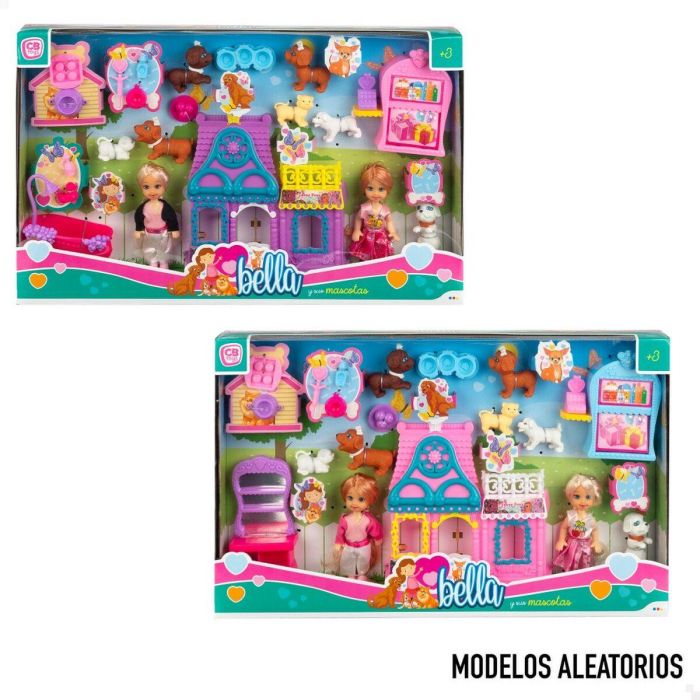 Playset Colorbaby Bella 4 Unidades 5,5 x 12 x 3,5 cm Mascotas 1