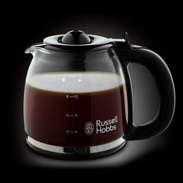 Russell Hobbs 24031-56 Cafetera programable Colors Plus, WhirlTech, 15 tazas, 1100W, Programable 24h, Acero Inoxidable Rojo 1