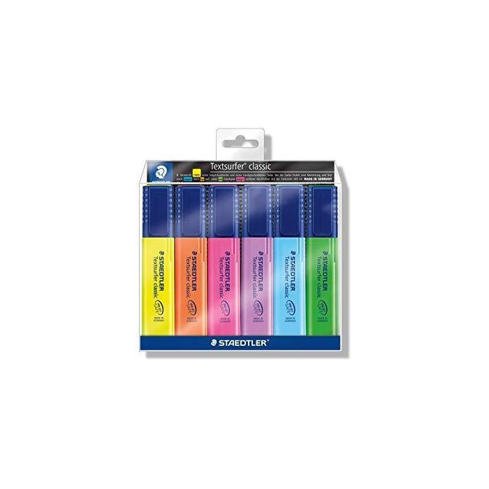 Staedtler Marcador Fluorescente Textsurfer Clasic Colores Surtidos Blíster 6 Ud Staedtler Marcador Fluorescente Textsurfer Clasic Colores Surtidos Blíster 6 Ud