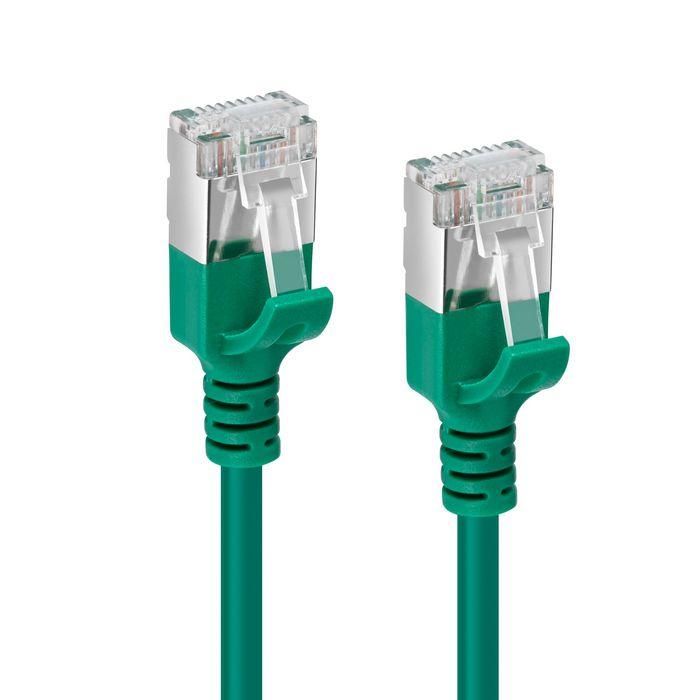 MicroConnect CAT6A U-FTP Slim, LSZH, 10m Network Cable, Green 1 MicroConnect CAT6A U-FTP Slim, LSZH, 10m Network Cable, Green 1