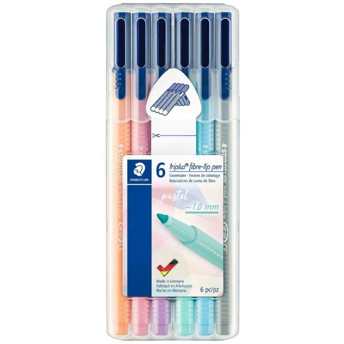 Staedtler Rotulador Triplus Color 323 C-Surtidos Pastel Estuche 6 Unidades