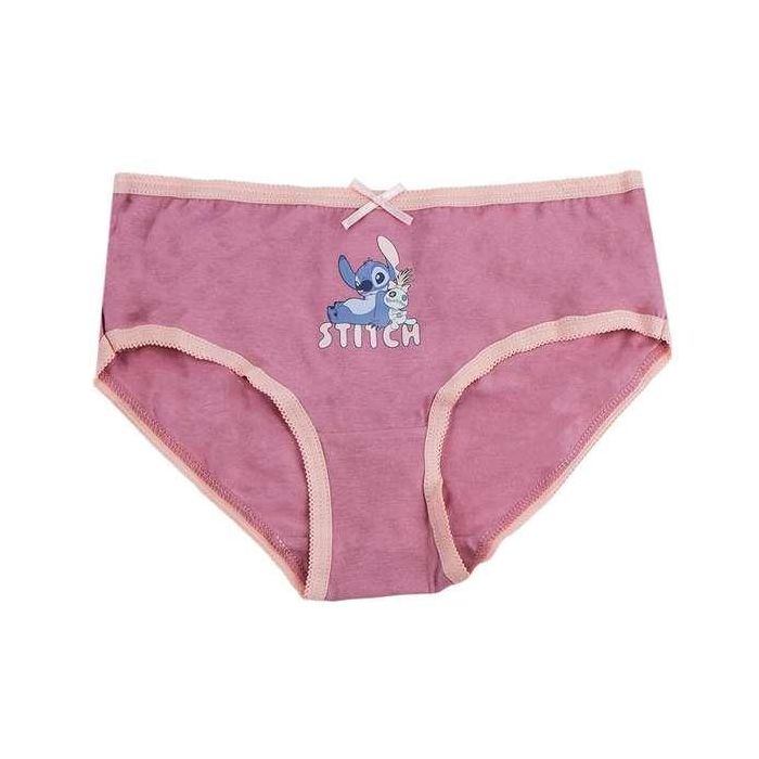 Cerdá Pack de 3 Braguitas para Niña Stitch Single Jersey, Multicolor, de 6 a 8 años 4