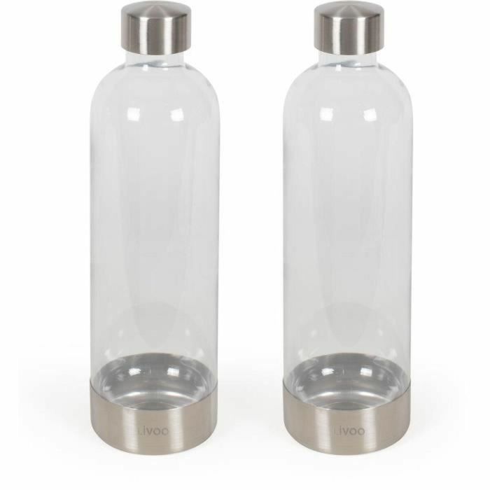 Juego de 2 botellas carbonatadas - LIVOO - DOM464AC1 - 2 x 1L - Compatible con LIVOO DOM464 - Botella PET 5 Juego de 2 botellas carbonatadas - LIVOO - DOM464AC1 - 2 x 1L - Compatible con LIVOO DOM464 - Botella PET 5