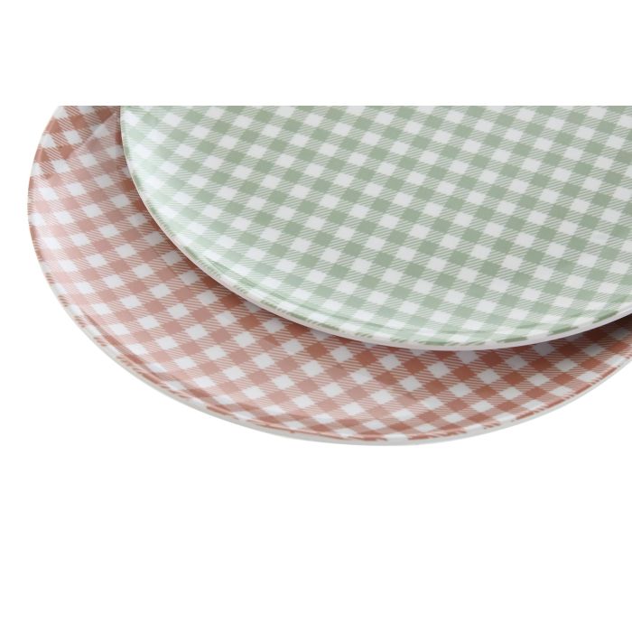 Plato Shabby DKD Home Decor Rosa Azul 20 x 1 x 20 cm (12 Unidades) 2 Plato Shabby DKD Home Decor Rosa Azul 20 x 1 x 20 cm (12 Unidades) 2