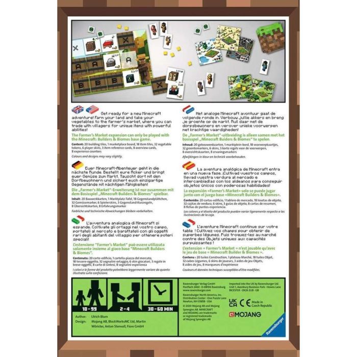 Juego Mesa Ravensburger Minecraft Farmer'S Market 1 Juego Mesa Ravensburger Minecraft Farmer'S Market 1