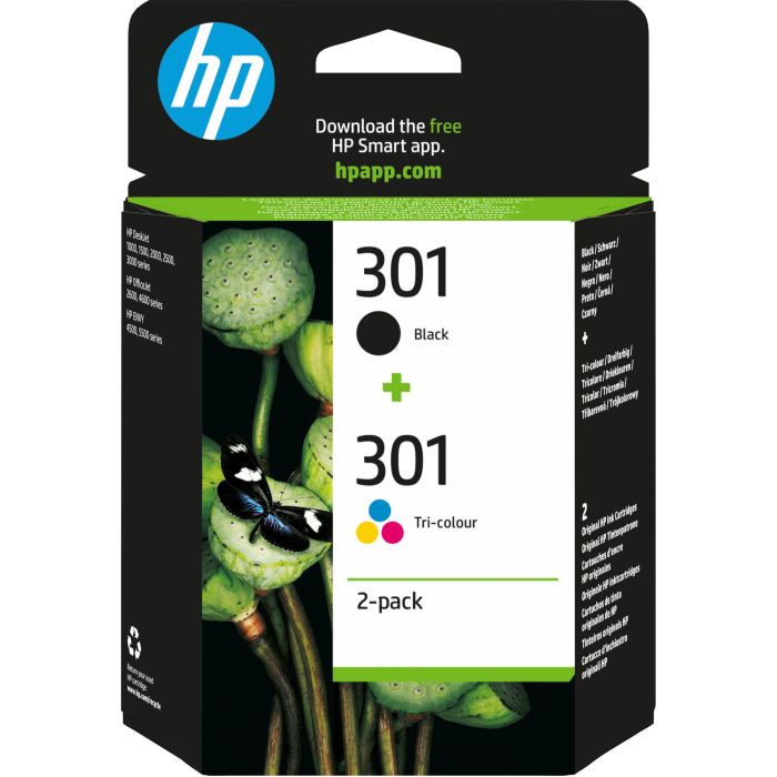 HP nº301 Pack 2 Cartuchos (Negro/Tricolor)