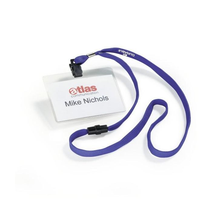 DURABLE Namensschild Textilband 10 6x9cm 10er Pck blau 1 DURABLE Namensschild Textilband 10 6x9cm 10er Pck blau 1