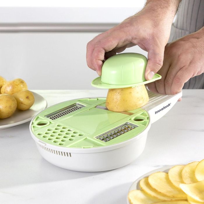Rallador-Cortador Multifunción 6 en 1 con Accesorios y Recetas Gradder InnovaGoods 9 Rallador-Cortador Multifunción 6 en 1 con Accesorios y Recetas Gradder InnovaGoods 9