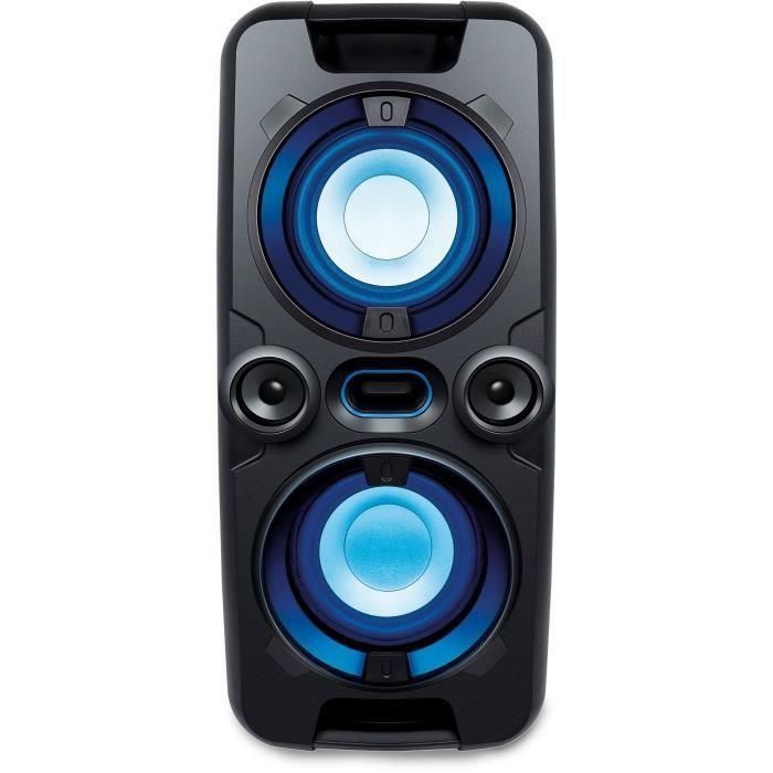 Altavoz de audio inalámbrico - SENCOR - SSS 3800 - 60 W - 30 radios FM - Bluetooth - Luces LED intermitentes - Negro 2