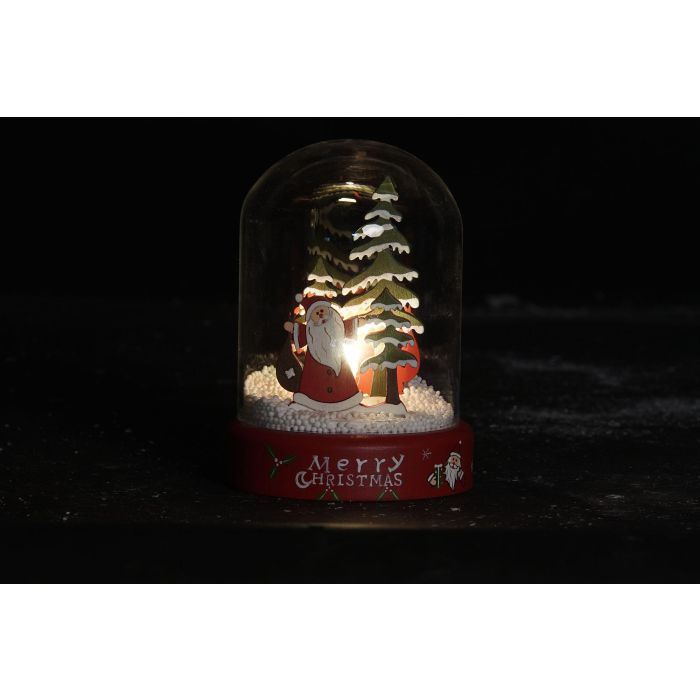 DKD Home Decor Decoración Luminosa de Navidad Tradicional Papa Noel LED Cristal Resina Rojo Blanco 9x11x9 cm 2 Unidades 1 DKD Home Decor Decoración Luminosa de Navidad Tradicional Papa Noel LED Cristal Resina Rojo Blanco 9x11x9 cm 2 Unidades 1